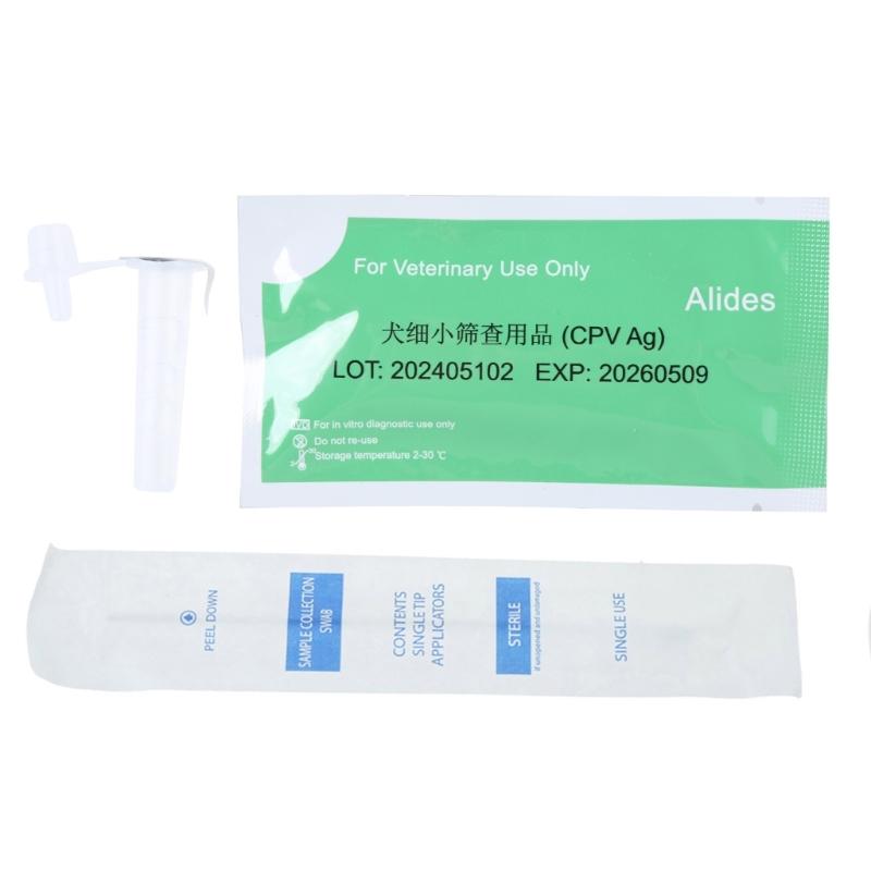 Kituri de Testare pentru Câini Pisici Pahar de Unică Folosință și Sticlă cu Diluant pentru Colectarea Urinei Fecale Detectarea CPV-CDV-FPV-TOXO-CCV