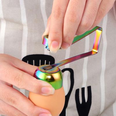 Deschizător de Ouă din Oțel Inoxidabil Instrument Crăpător Crăpător de Coji de Ouă Greu Separator Topper pentru Bucătărie Restaurant Deschizător Tăvi Ouă