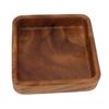 Walnut Fruit Plate Smooth Textured Elegant Wood Serving Tray for Snack Fruit Nut Kitchen Utensils Square 15x15cm