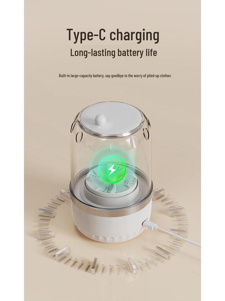 Portable Mini Wireless Underwear & Socks Washing Machine