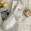 1 Pair Women's Plush Boot Socks with Bow - Soft Warm Winter Socks for Snow & Casual Boots, Hand Wash