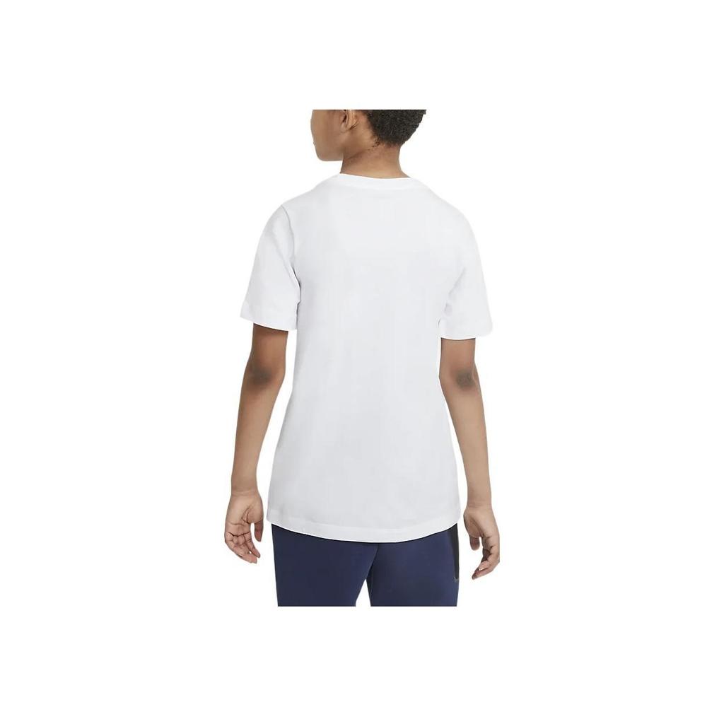 Nike Sportswear Logo Casual Short Sleeve T-Shirt Kids Tops White AR5252-107