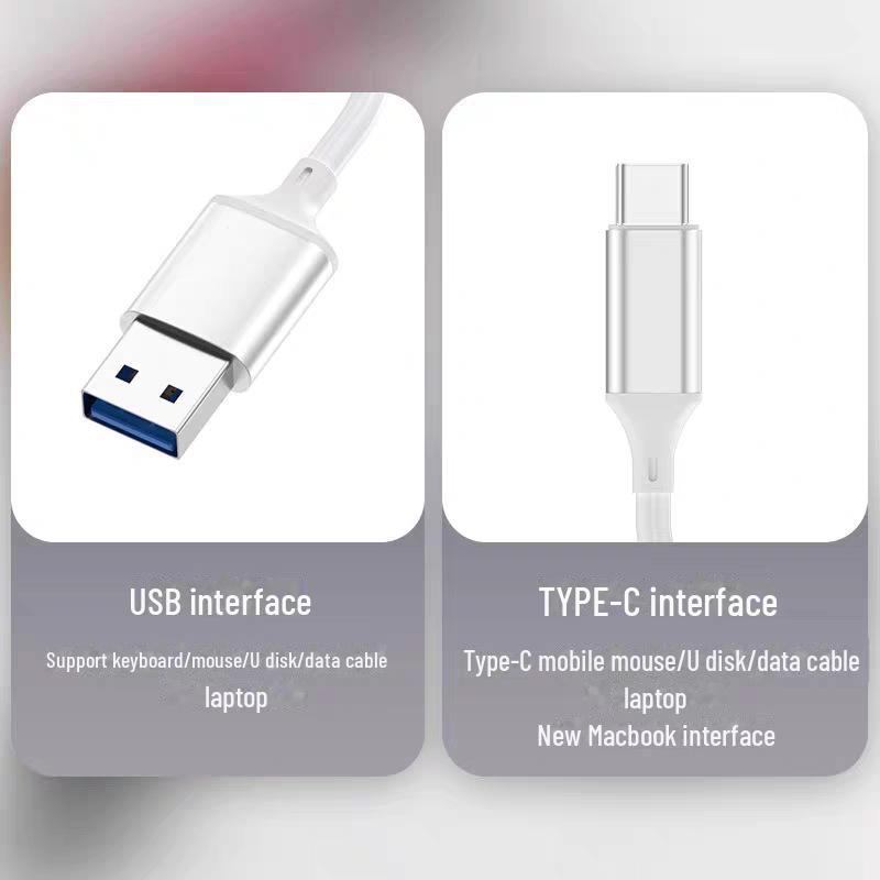 Hub tip C la USB 3.0 pentru computer, telefon, mouse, tastatură și cititor de carduri
