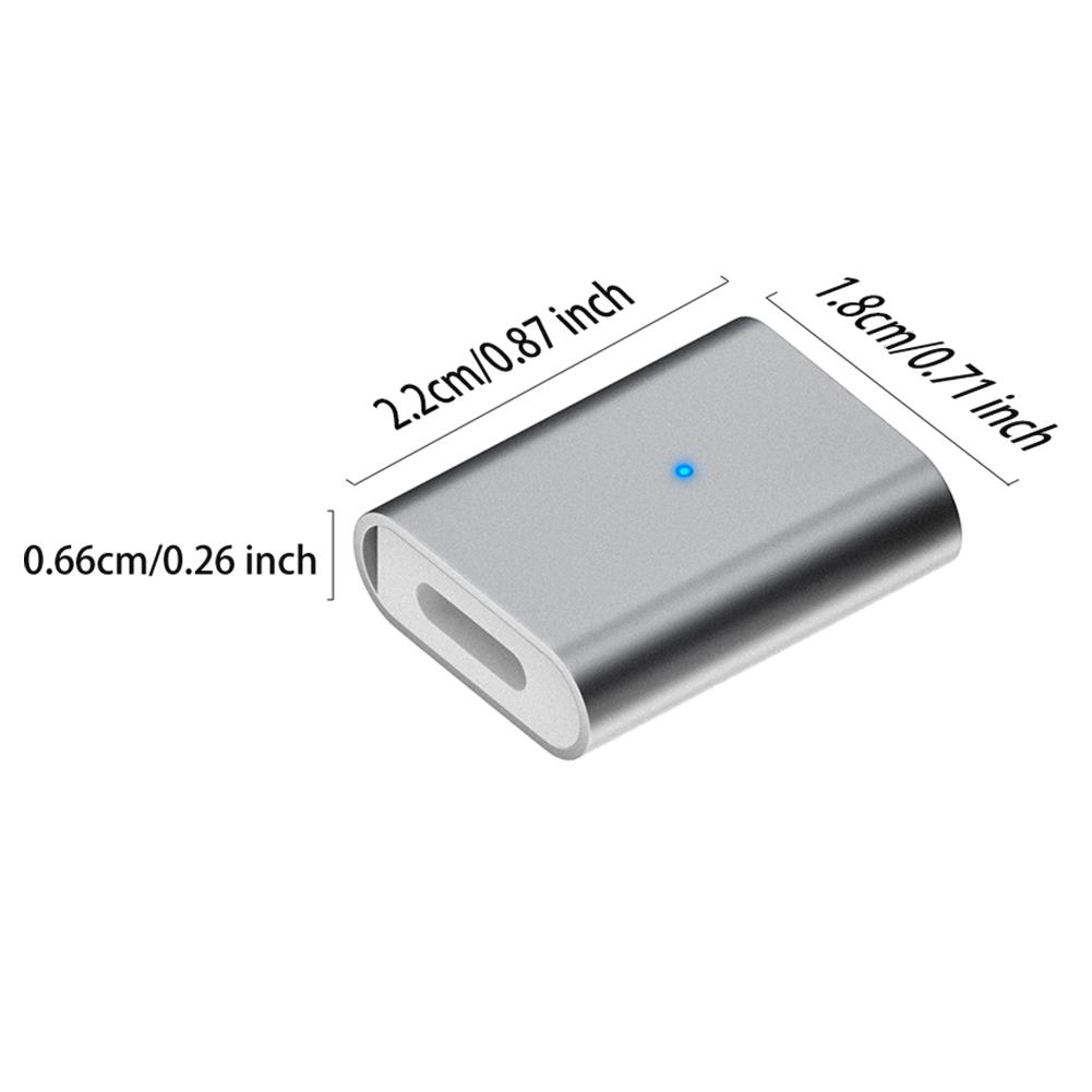 USB C/8 Pin Female To Magnetic 3Pin Adapter Aluminum Alloy Charging Adapter Type C Connector for Laifen Wave Electric Toothbrush