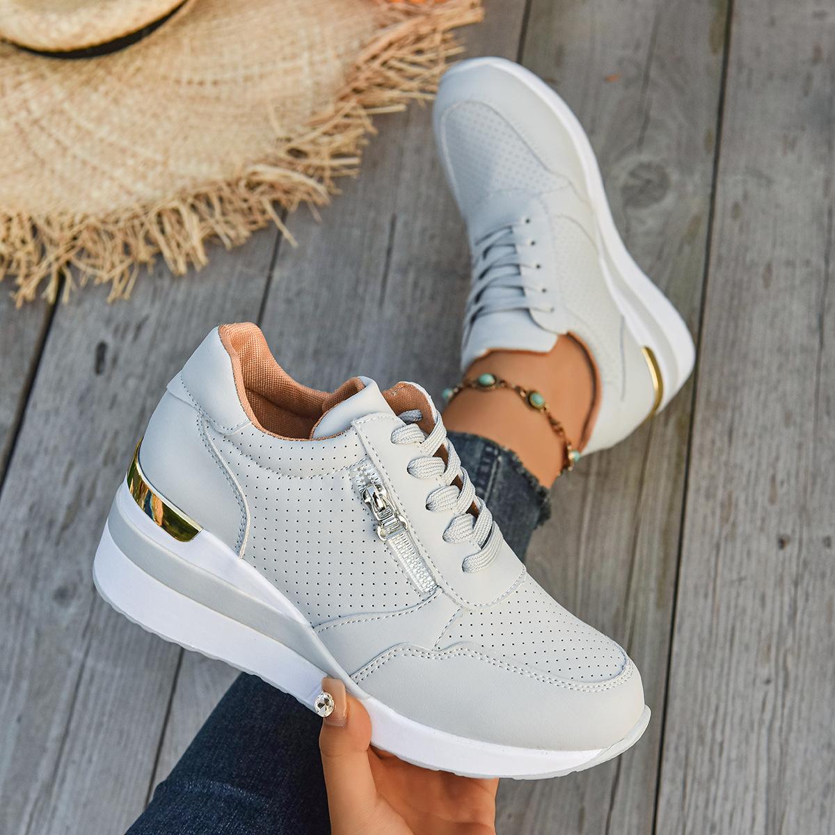 

Sports and leisure single shoes women s 2025 autumn new European and American fashion thick-soled color matching large-size casual sports women s s 36