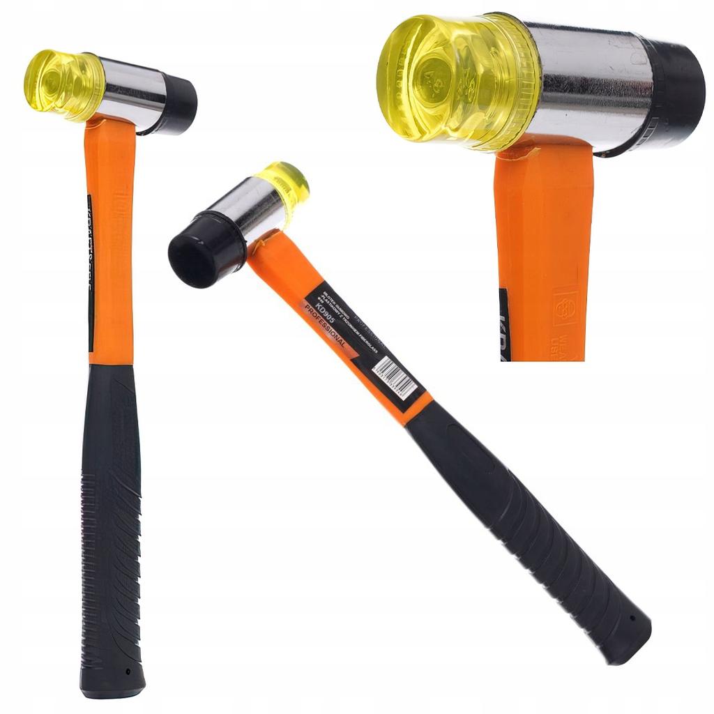Rubber-Plastic Hammer 30 Fiberglass Handle 27 Kraft&Dele