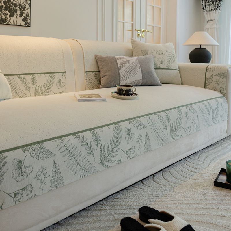 

Chenille Summer Sofa Cushion Cover Cool Pad All Year Round Neutral Leather Non Slip Minimalist Modern Scandinavian Fabric Cushion Chenille-green tibai 70*70cm