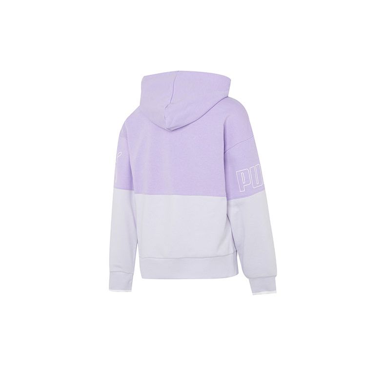 Puma Power Colorblock Mikina s kapucí Dámské Mikiny Fialová 676690-25