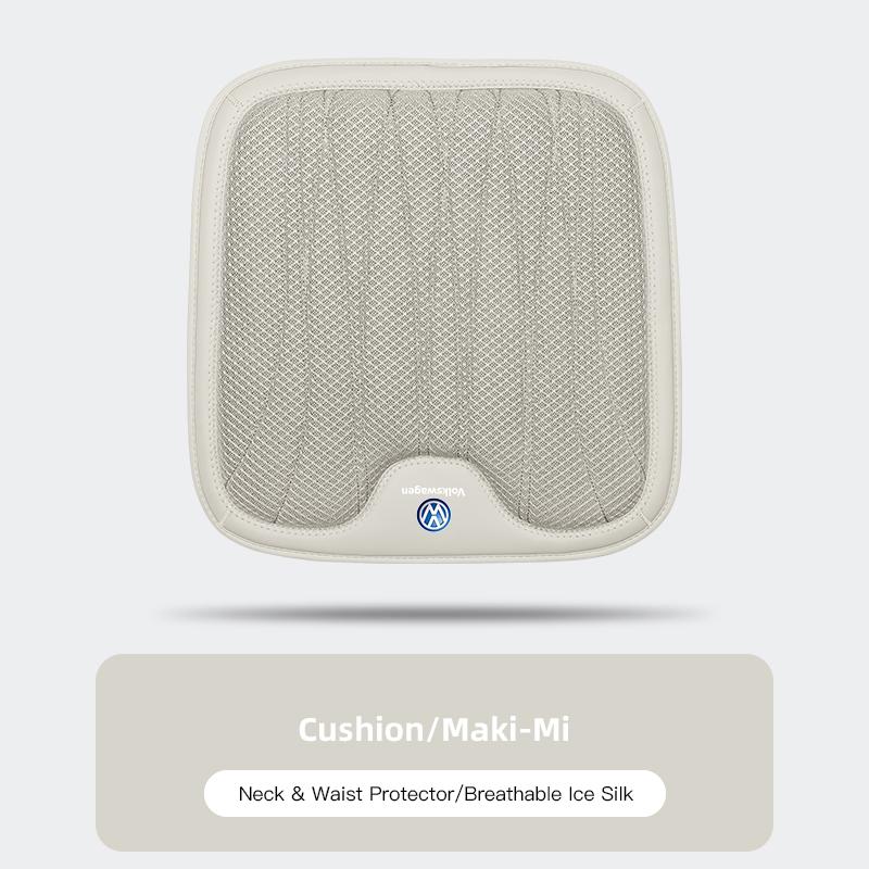 For VOLKSWAGEN VW Car Seat Ice Silk Pillow Neck Driving Seat Headrest Back Cushion For Volkswagen Polo Golf Tiguan Passat Sharan