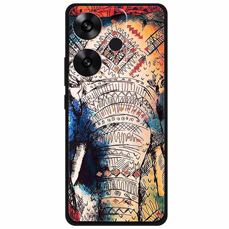 For Xiaomi Poco F6 5G/Redmi Turbo 3 5G Case Pattern Printing Soft TPU Cell Phone Cover