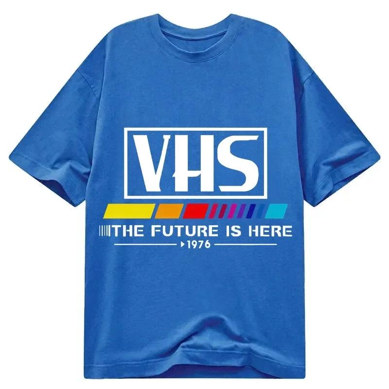 THE FUTURE IS HERE 1976 Printed Retro Cotton Tshirt for Men and Women Fashion Short Sleeved Shirt SpringSummer New Collection