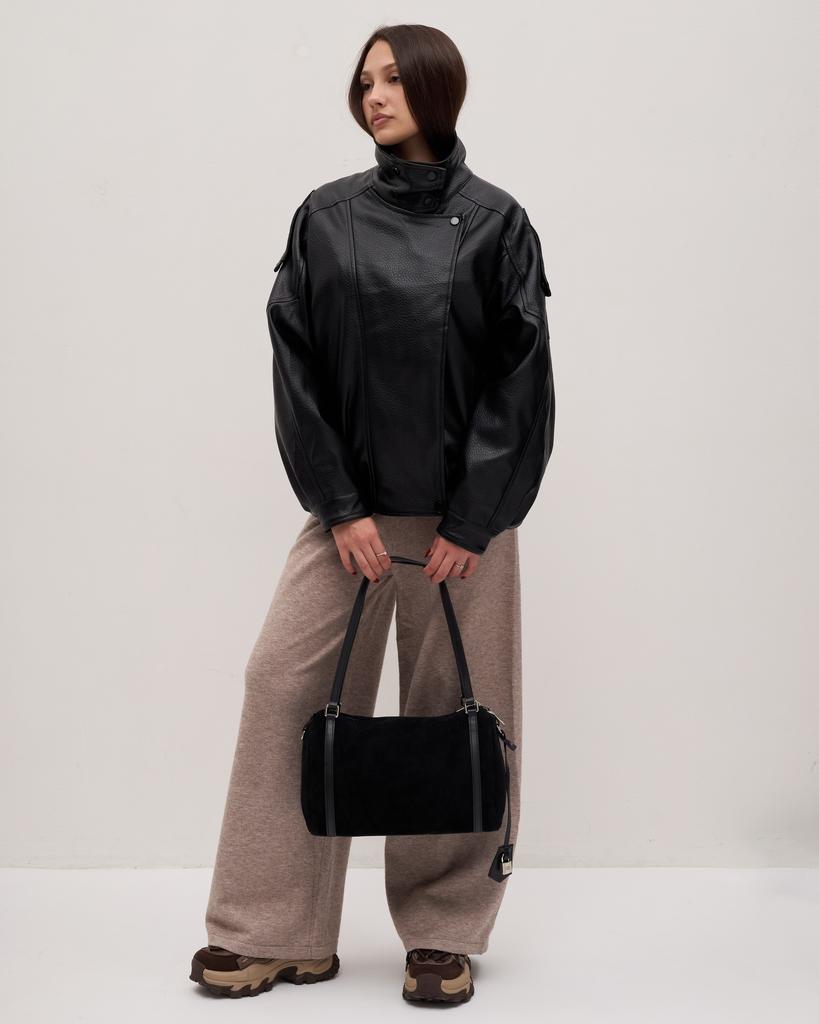 Women's Bag Polina&Eiterou 990220 Black Suede