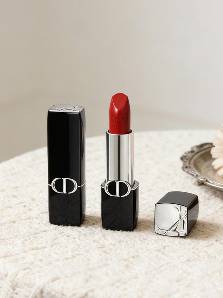 Dior Rtěnka Rouge Dior, saténový finiš, rtěnka 999, kosmetika, 1,5 g