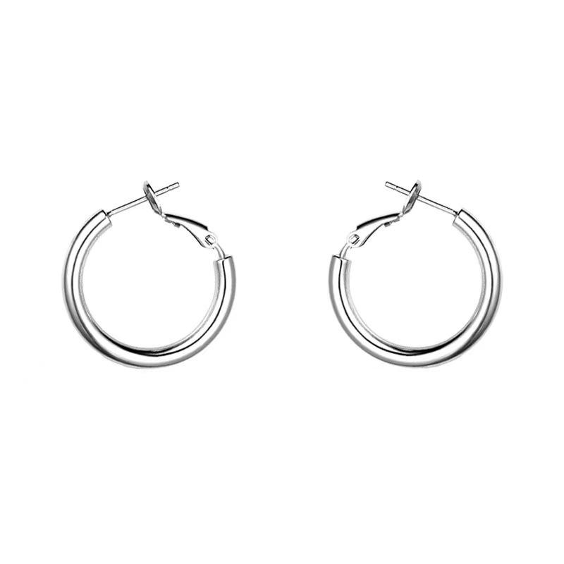 Women's Fashionable Geometric Ring Earrings – Versatile, Trendy, Needle Back Style