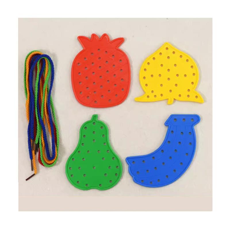 Montessori Sensorisches Spielzeug Frühes Lernen Grundlegende Lebenskompetenzen Beschäftigungsbrett Kinder Schnüren Einfädelspiel Pädagogische Geschenke