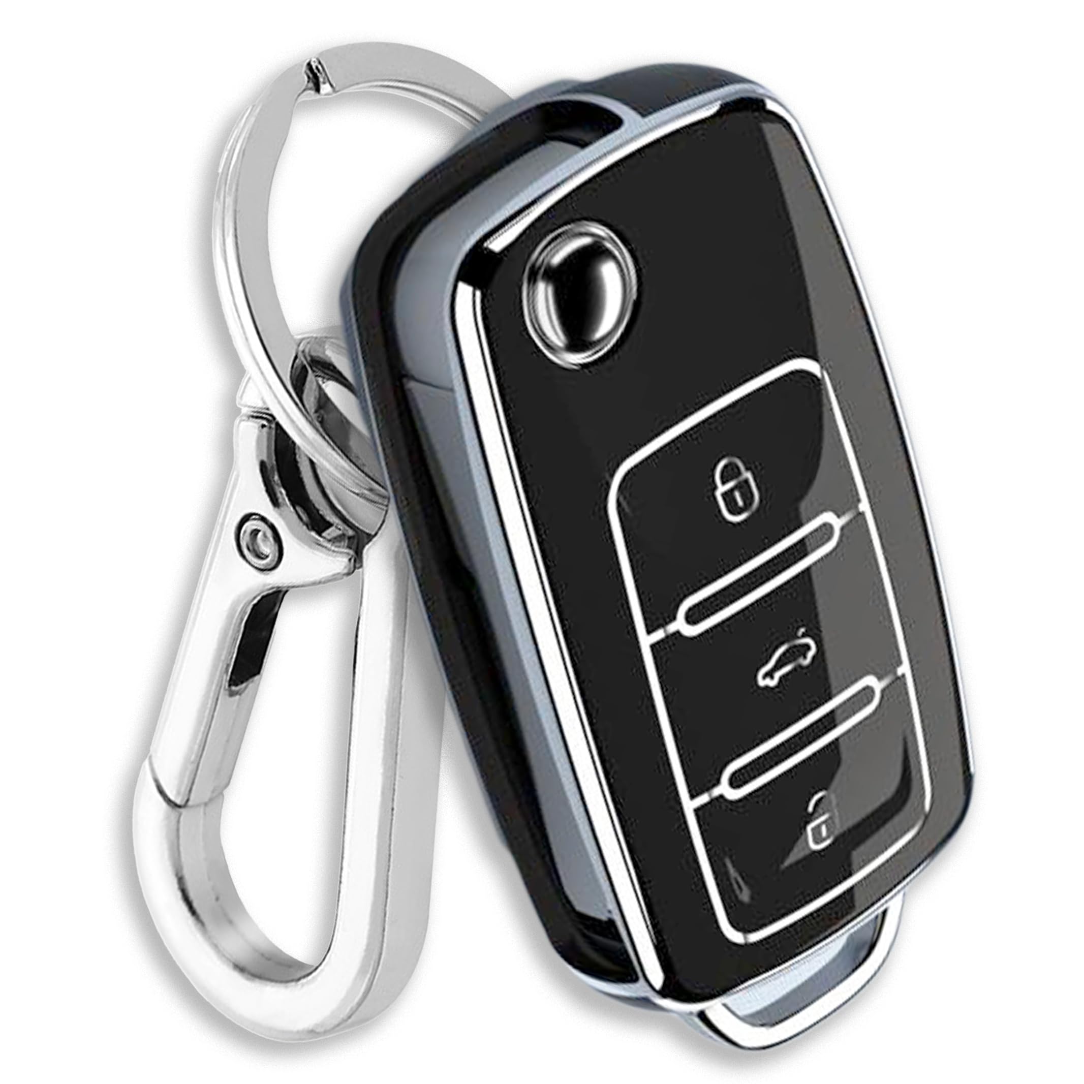 [FRACTAL CREATION] Volkswagen car compatible key case key cover custom серебряный