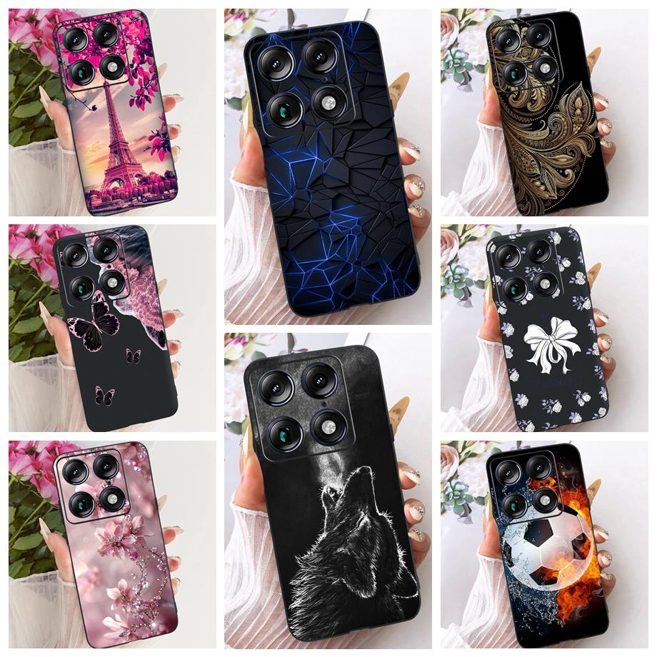 Flower Cartoon Fashion Design Phone Case For Motorola Signature Moto X70 Air Pro 5G Funda Soft Silicone Shockproof Back Cover