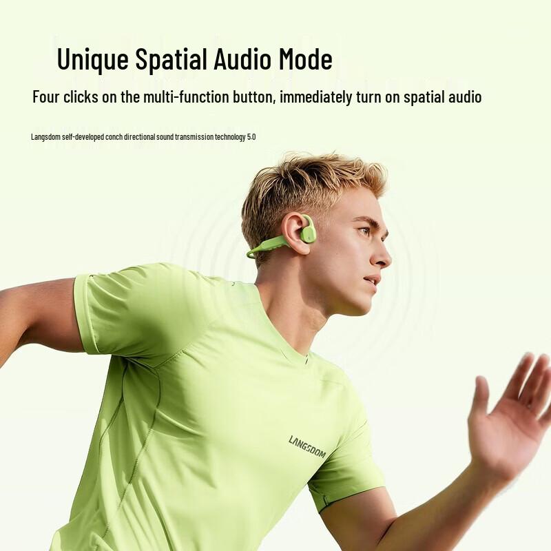 Langsdom AirWave Max AI Translation Open-Ear Sports Headphones