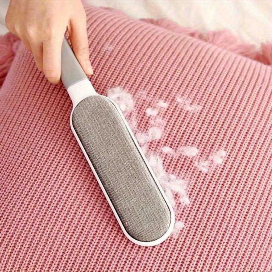 1PC Reusable Dust Brush, Double-Sided Pet Hair Remover, Manual Static Electricity Brush for Cats, Clothes, Sofas, Furniture,