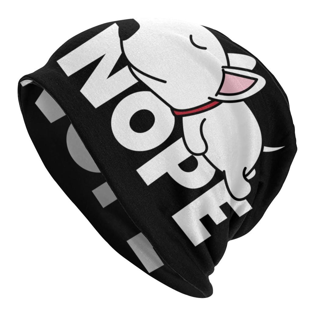 Niestandardowe śpiący Bull Terrier pies luźna czapka typu beanie kobiety unisex zwierząt szczeniak Hip Hop dzianiny Skullies czapki czapki na zimę