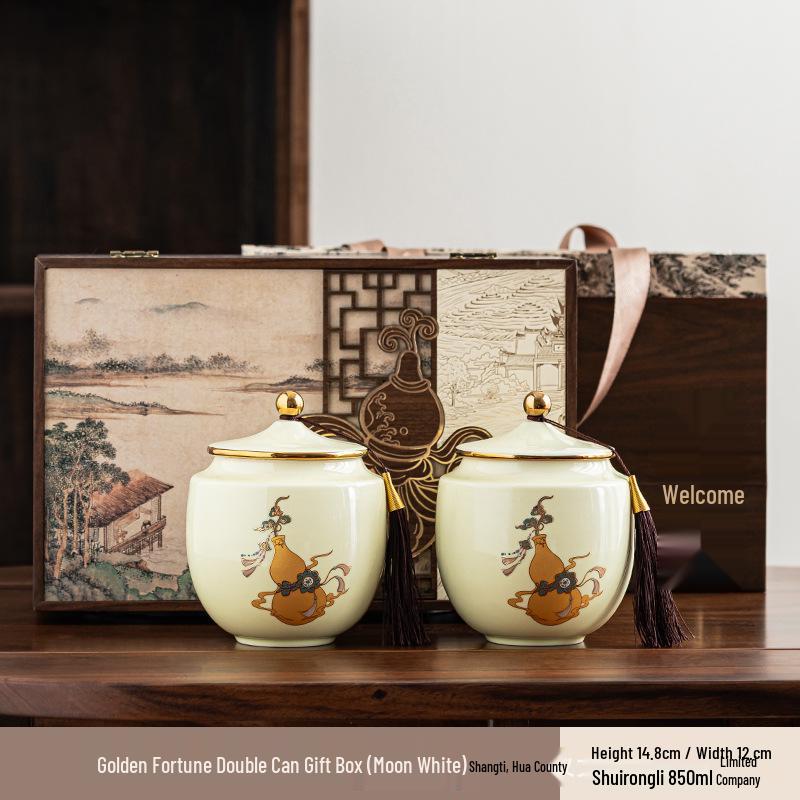 2026 Chinese Retro High-End Empty Gift Box for Tea: Pu er, Black, White, Longjing