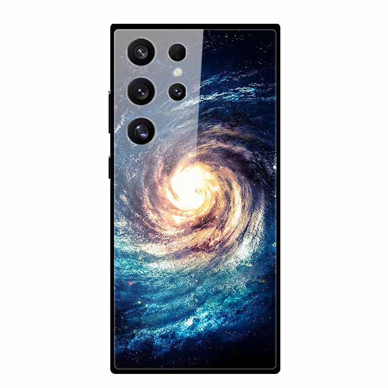 For Samsung Galaxy S25 Ultra Case S25Plus Luxury Tempered Glass Hard Back Cover for Galaxy S24Ultra 5G Phone Cases Fundas S 25