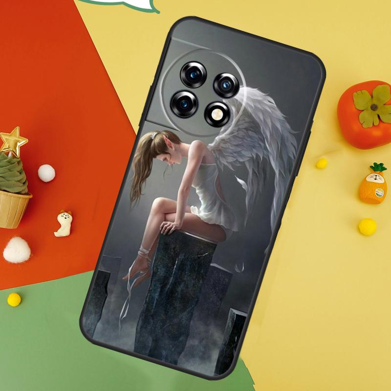 Fantasy Angel Girl Wings Case For OnePlus Nord 5 CE 2 3 4 Lite N20 N30 OnePlus 15 13 12 11 10 10T 12R 13T 13R Cover