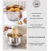 Cross 12-Piece Stainless Steel Cookware Set: Thickened Pots, Double-Bottom Frying Pan, Milk Pot, and Soup Pot