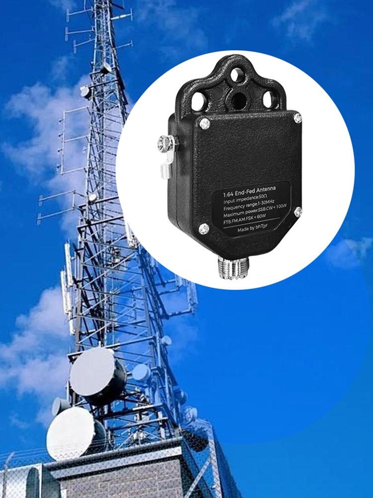 Portable HF End Fed Antenna 4-Band 8-Band Half-Wave Radio Antenna 100W Power for Outdoor