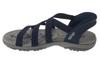 Skechers Slip-Ins: Reggae Slim - Stretch Flex, Womens Navy Sandals