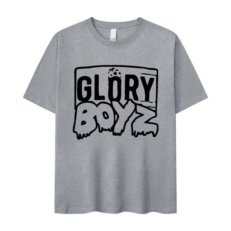 Rapper Chief Keef Glory Boyz Maglietta Unisex in Cotone a Manica Corta Unisex Vintage Hip Hop Y2k T-shirt Estate 2026 Nuova T-shirt