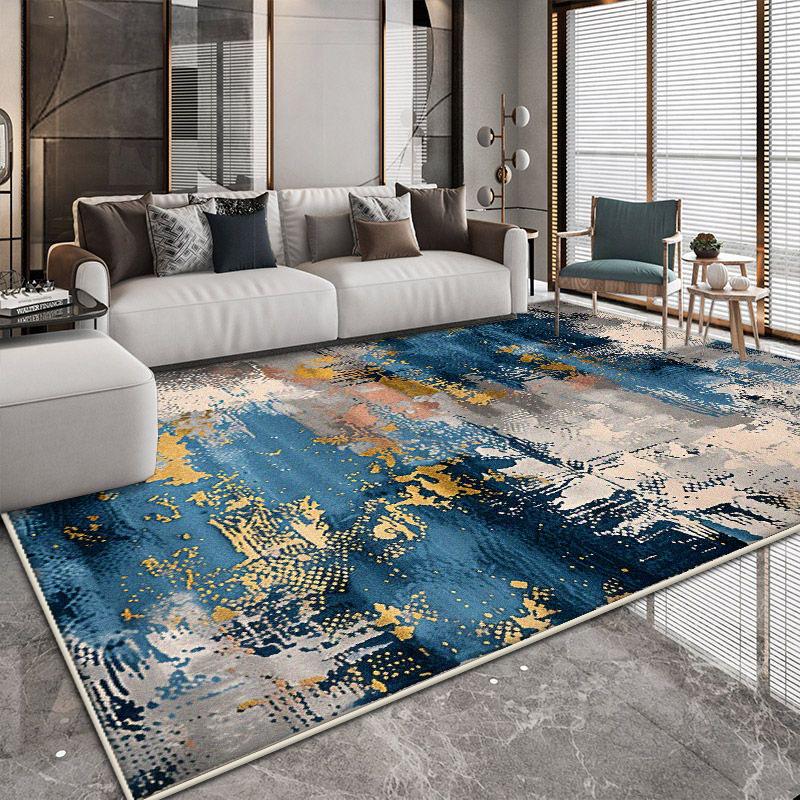 Easy Clean Abstract Carpets Living Room Decoration Large Area Non-slip Rugs Nordic Style Bedroom Decor Floor Mat 