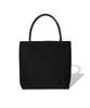 Covernat Woman Clover Heart Suede Tote Bag Black