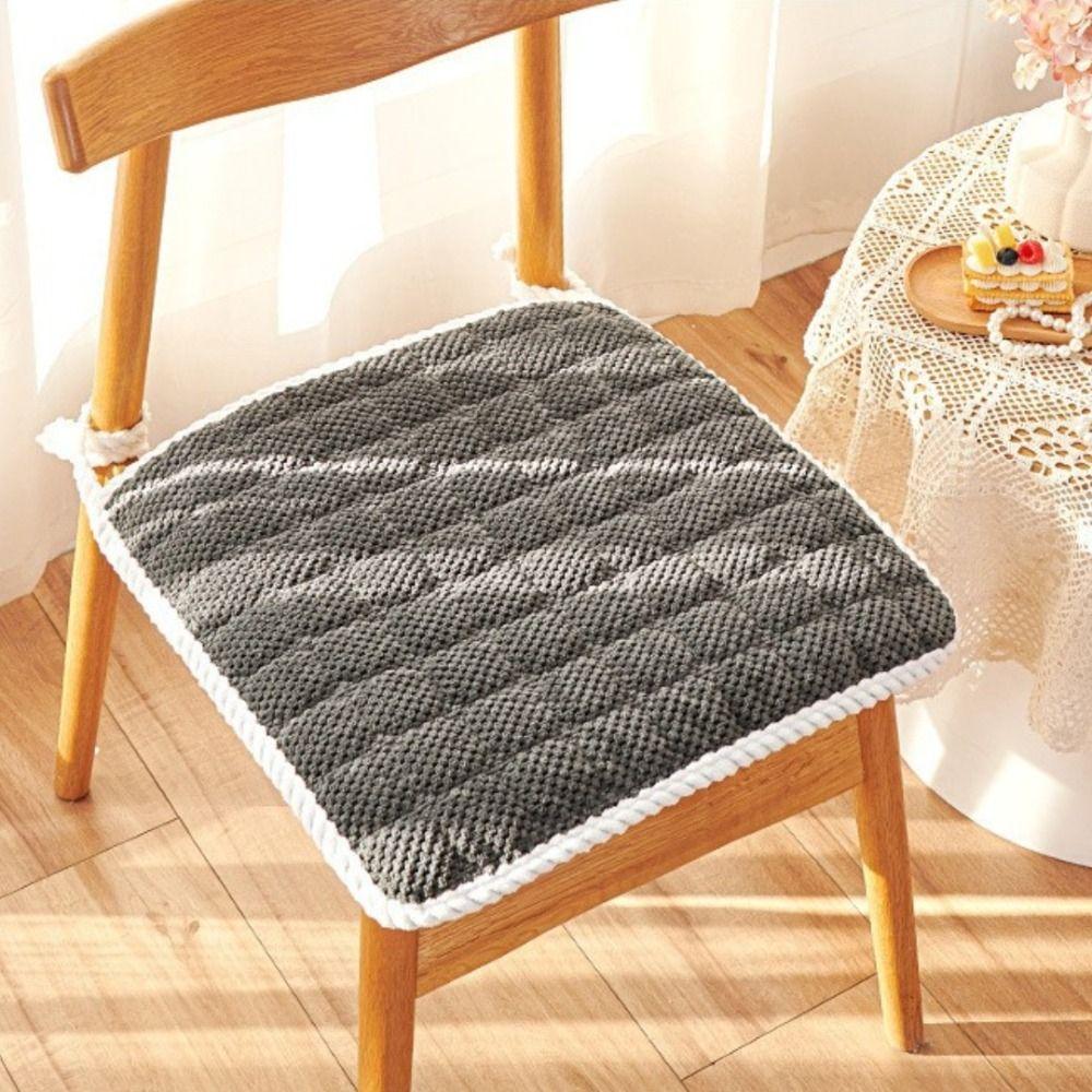 40cm Office Chair Pad Winter Thick Car Seat Pad Soft Dining Chair Cushion