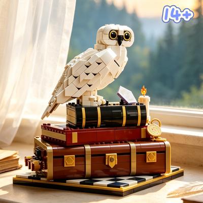 1571PCS Compatible MOC Stone Bricks Building Blocks Magical Owl Model Creative Educational Toys for Friends Birthday Gifts