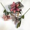Artificial Plants Ornament Premium Lily Artificial Flower Living Room TV Cabinet Dining Table Vase Flower Arrangement Decoration