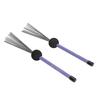 2PCS Drum Brushes High Carbon Steel Wire Brush Retractable Drumstick Brush Set for Percussion