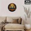 Vintage Buddhist Spiritual Art Metal Wall Decor Home Office Yoga Gift