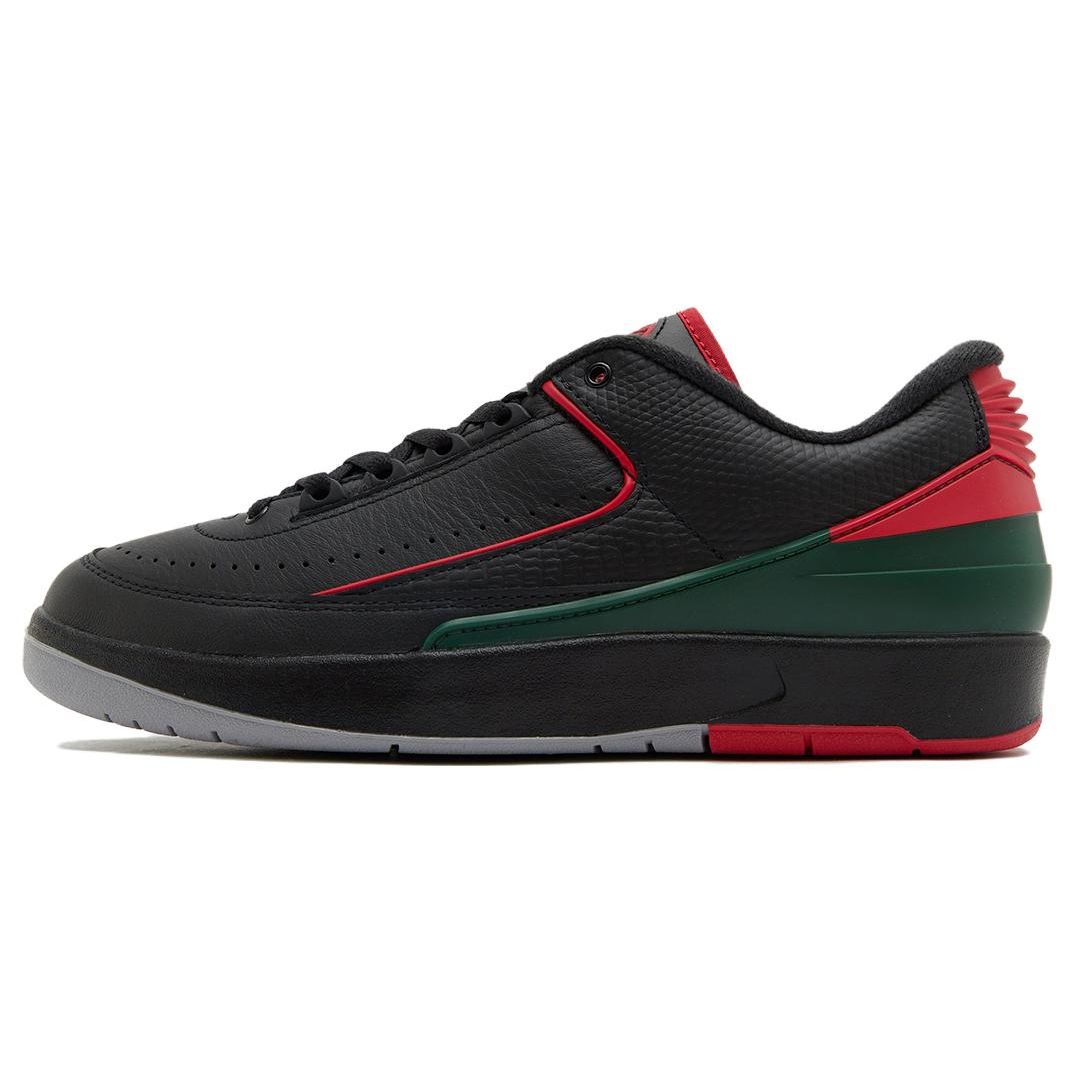 

Air Jordan 2 Retro Low Christmas Мужские кроссовки черные огненно-красные Fir DV9956-006 44.5