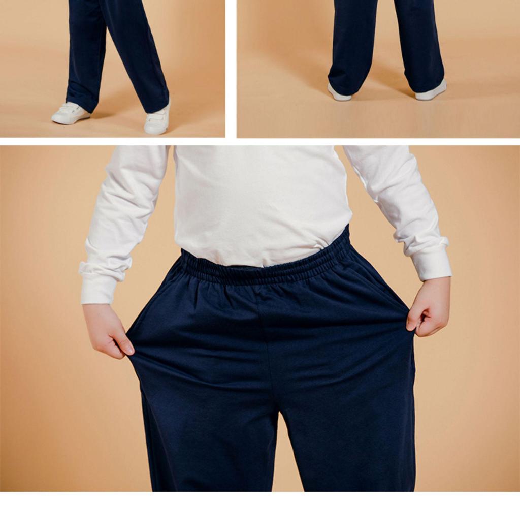 Navy Blue Plus Size Boys' School Uniform Pants - Extra Large