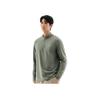 Anta Comfortable Casual Thick Simple Stand Collar Sweatshirt Men Tops Bright-Lime-Green 952445404-5
