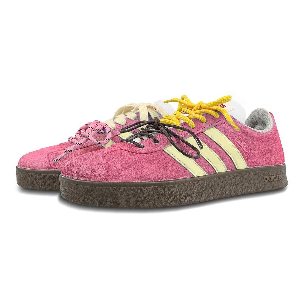 Adidas Neo VL Court 2.0 Low top Skateboard Shoes Unisex Pink Yellow HQ1802(Team116-ad)