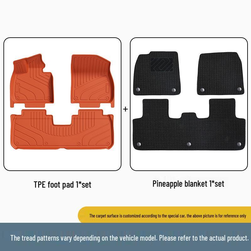 Li Auto L7 All-Weather TPE Floor and Trunk Mats (2023-2024 Models)