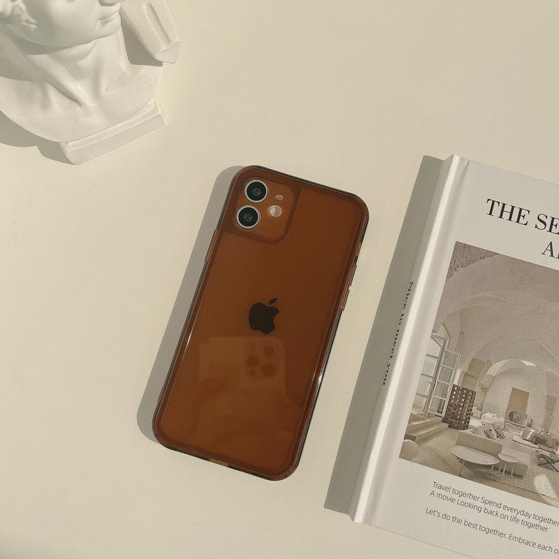 Transparent Simple Pure Color Case for iPhone 15 Pro Max, Apple 12, 14, XS - Japanese & Korean Style