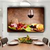 Gemüse Obst Rotwein Glas Küche Essen Leinwand Malerei Cuadros skandinavische Poster und Drucke Wandbild Wohnzimmer