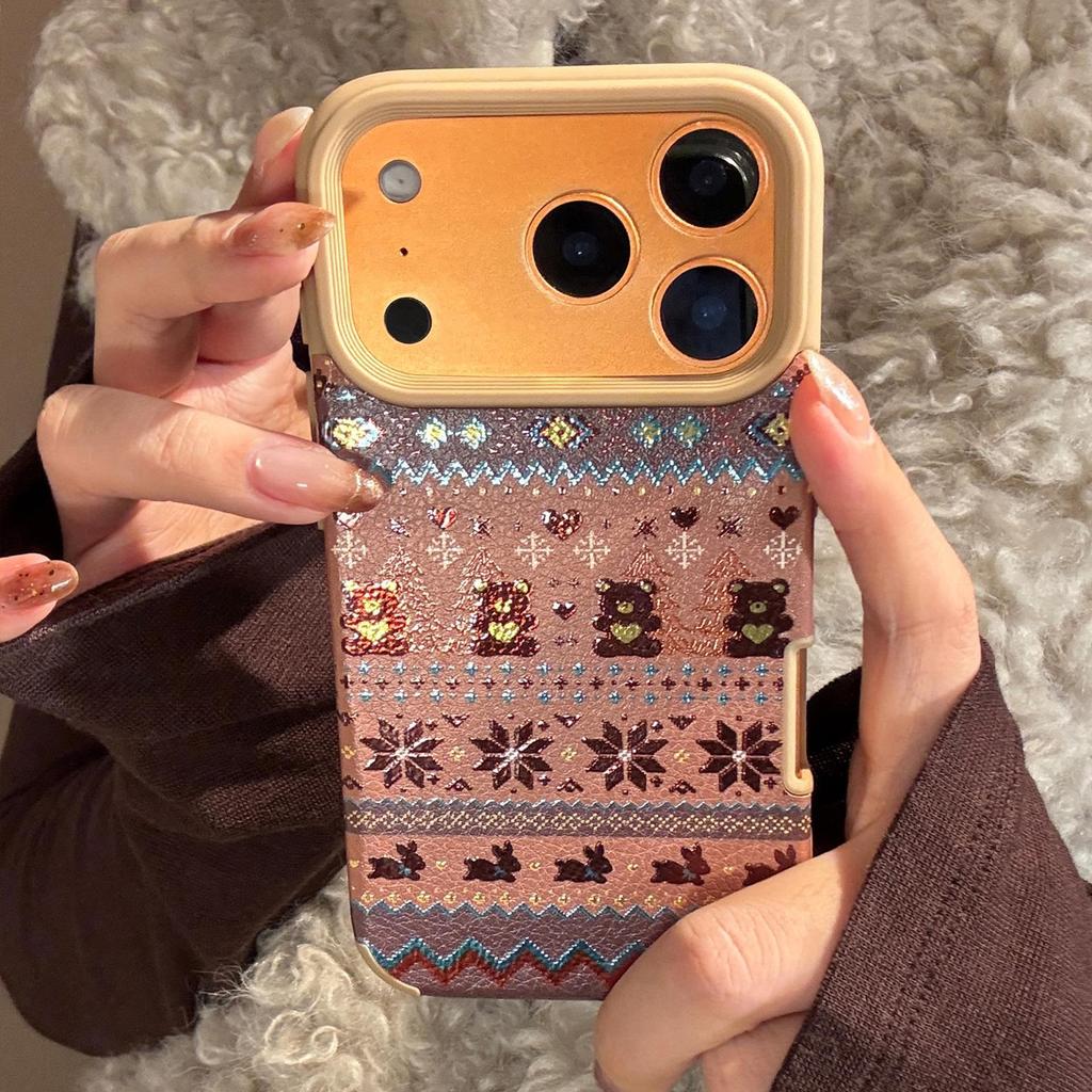 Creative Brown Bear Phone Case for iPhone 17 and iPhone 17 Pro Max
