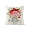Flower Truck Pillowcase Nordic Linen Printed Sofa Pillowcase Living Room Bedroom Bedside Cushion Cover