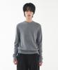 Leondi Fine Merino Wool V-Neck Knit - Gray