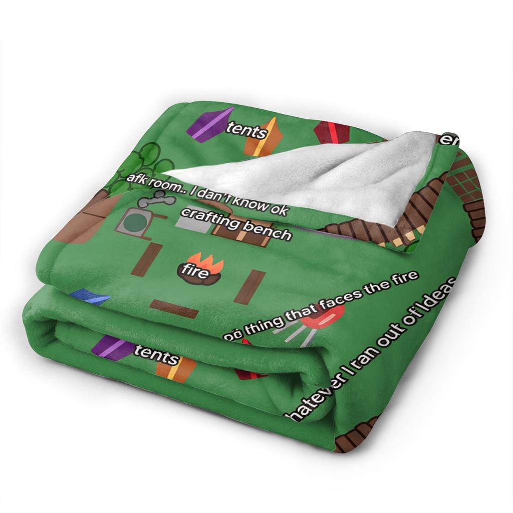Warm Blankets Students Decorative 99 Nights in the Forest Survival Games Throw Blanket For Home Decor Trend Sofa Bed Cover