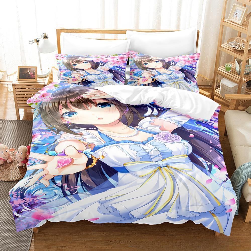 3D Printed Anime Kawaii Girs Love Live! Bedding Set Single Twin Full Queen King Size Bed Set Adult Kid Bedroom Duvetcover Sets